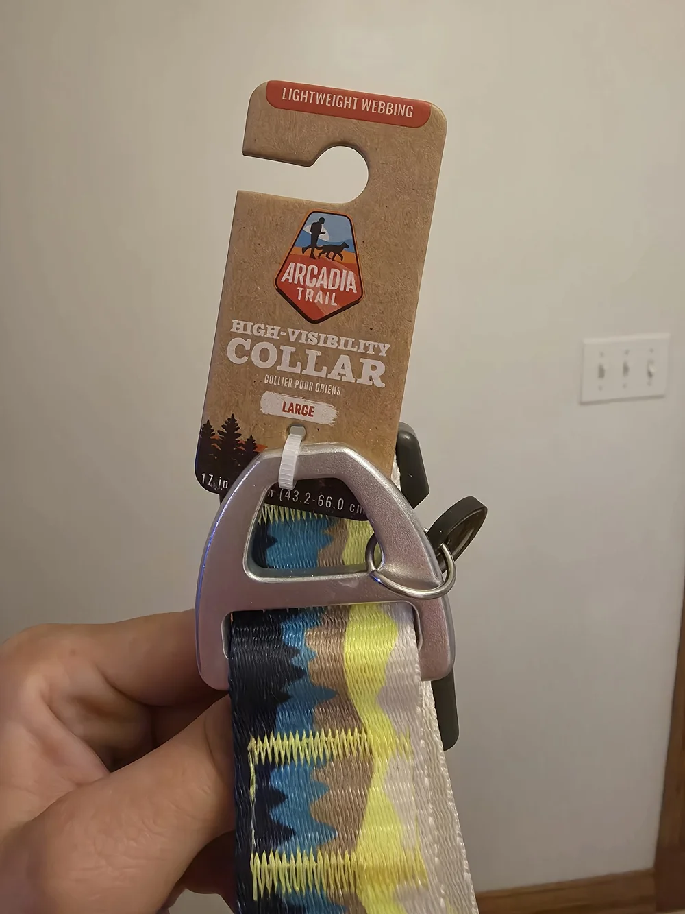 Arcadia Blue and Yellow Wave Pattern Collar & Leash Combo
